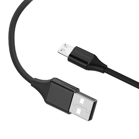 Cáp Pisen Micro USB Braided cao cấp 1.2m - Hàng chính hãng