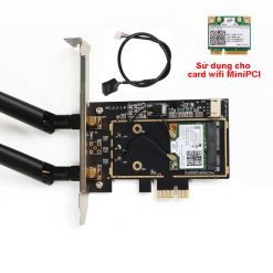 Bộ đầu chuyển adapter PCI X1 ra card WIFI MiniPCI có hỗ trợ Bluetooth