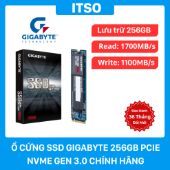 Ổ cứng SSD 256GB GIGABYTE M2 NVme PCIe 3.0 chính hãng