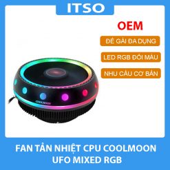Fan tản nhiệt đa năng cho cpu Coolmoon UFO - Mixed Color