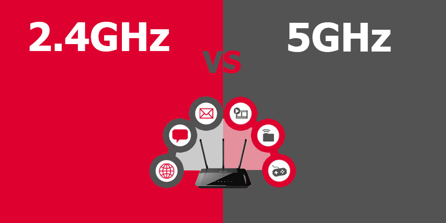 Điểm khác nhau giữa sóng 2.4Ghz và 5Ghz, ưu điểm và ứng dụng của từng loại
