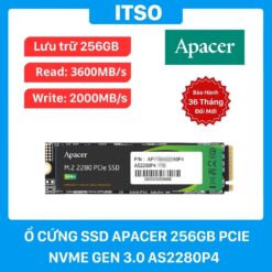 Ổ cứng SSD Apacer 256GB AS2280P4 M.2 PCIe 3.0 chính hãng