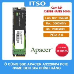 Ổ cứng SSD Apacer 256GB AS2280P4 M.2 PCIe 3.0 chính hãng