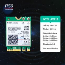 Card WIFI 6E Killer AX1675 khe M2 NGFF cho laptop