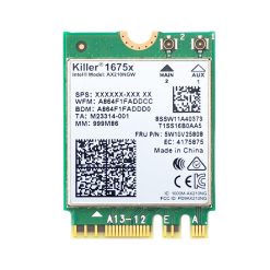Card WIFI Killer AX1675 ( Intel AX210 Model ) khe M2 NGFF cho laptop