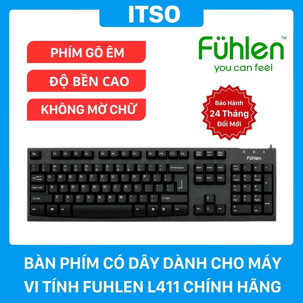 Bàn phím có dây Fuhlen L411 chính hãng Bàn phím có dây Fuhlen L411 chính hãng