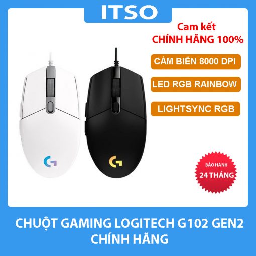 Chuột máy tính Logitech G102 Gaming Mouse Gen 2 chính hãng