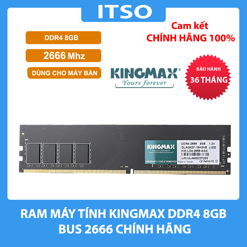Ram máy tính Kingmax DDR4 8GB 2666 chính hãng Ram máy tính Kingmax DDR4 8GB 2666 chính hãng