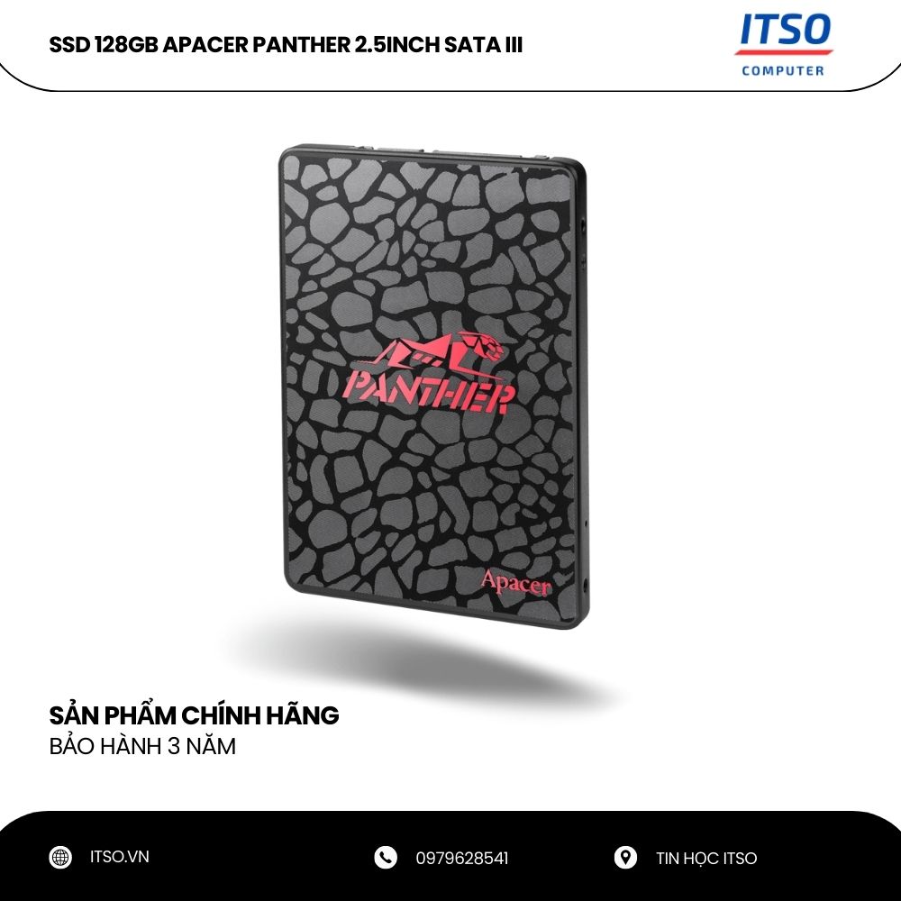 Ổ cứng SSD Apacer Panther AS350 128GB SATA 3 chính hãng Ổ cứng SSD Apacer Panther AS350 128GB SATA 3 chính hãng