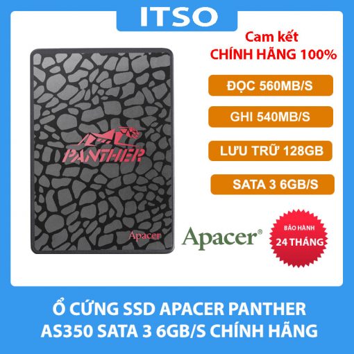 Ổ cứng SSD Apacer 128GB AS350 SSD 2.5" 7mm SATA III chính hãng