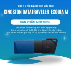 USB 3.2 Kingston 64GB DataTraveler Exodia M (DTXM/64GB) chính hãng