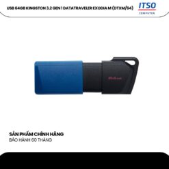 USB 3.2 Kingston 64GB DataTraveler Exodia M (DTXM/64GB) chính hãng