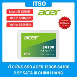 Ổ cứng SSD Acer SA100 120GB SATA 3 chính hãng
