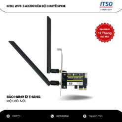 Card WIFI dùng chip Intel WIFI 6 AX200 khe cắm PCI dùng cho máy bàn