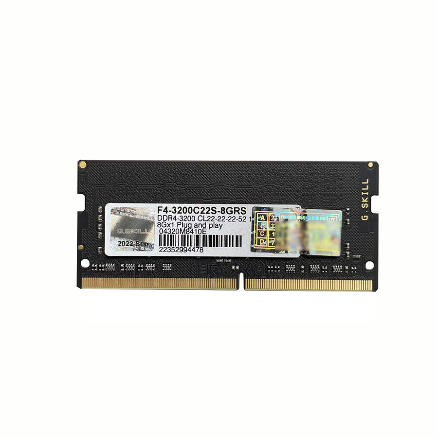 Ram laptop Gskill Ripjaws DDR4 8GB 3200 chính hãng