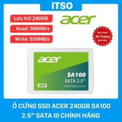 Ổ cứng SSD Acer SA100 240GB SATA 3 chính hãng