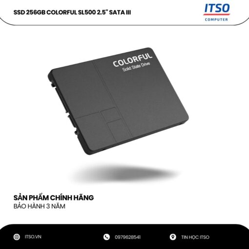 Ổ cứng SSD Colorful 256GB 2.5" SL500 SATA 3 chính hãng