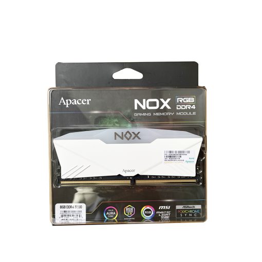 Ram máy tính Apacer OC NOX RGB AURA 2 8GB DDR4 3200Mhz (Trắng/ đen) chính hãng