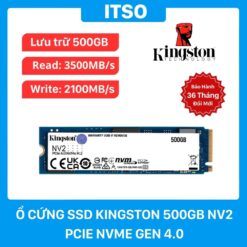 Ổ cứng SSD Kingston 500GB NV2 NVMe PCIe 4.0 (SNV2S/500G) chính hãng