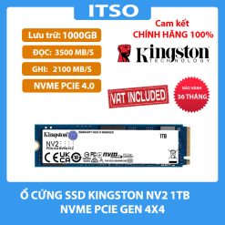 Ổ cứng SSD Kingston NV2 M.2 PCIe Gen4 x4 NVMe 1TB chính hãng