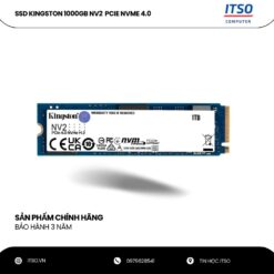 Ổ cứng SSD Kingston 1TB NV2 NVMe PCIe 4.0 (SNV2S/1000G) chính hãng