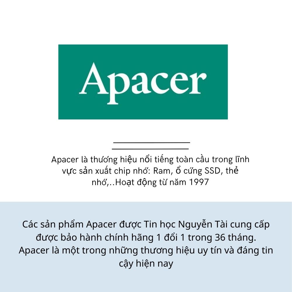 Ổ cứng SSD Apacer Panther AS350 512GB SATA 3 chính hãng