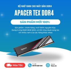 Ram Apacer 8GB DDR4 3200Mhz TEX tản thép chính hãng