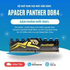 Ram 16GB Apacer DDR4 3200 Panther Golden tản thép chính hãng