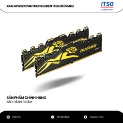 Ram 16GB Apacer DDR4 3200 Panther Golden tản thép chính hãng