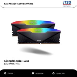 Ram 8GB Apacer DDR4 3200 NOX RGB AURA 2 chính hãng