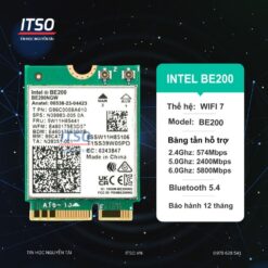 Card WIFI Intel WIFI-7 BE200 khe M2 NGFF chính hãng