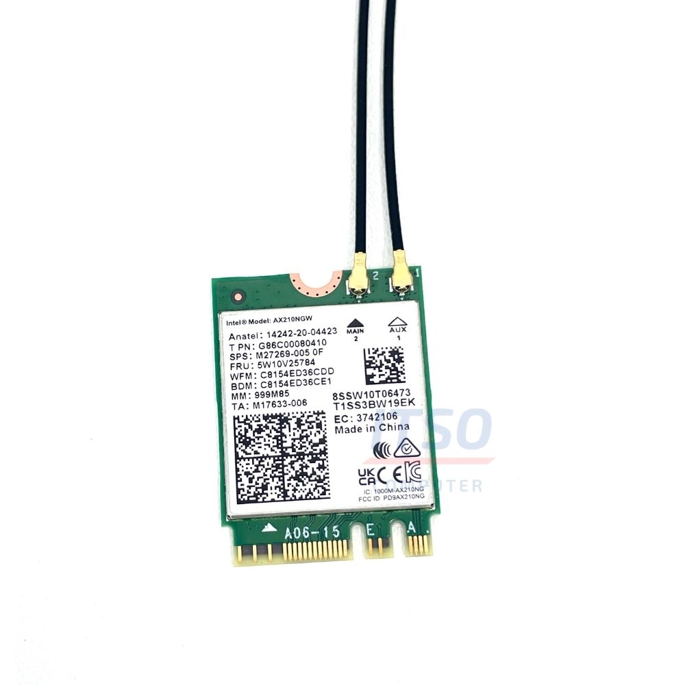 Bộ card WIFI 6E Intel AX210 dành cho Mini PC ASRock DeskMini B760