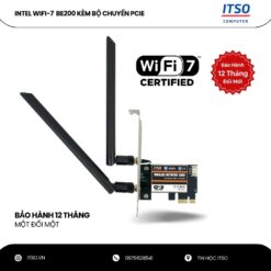 Card WIFI 7 Intel BE200 sử dụng khe cắm PCIe