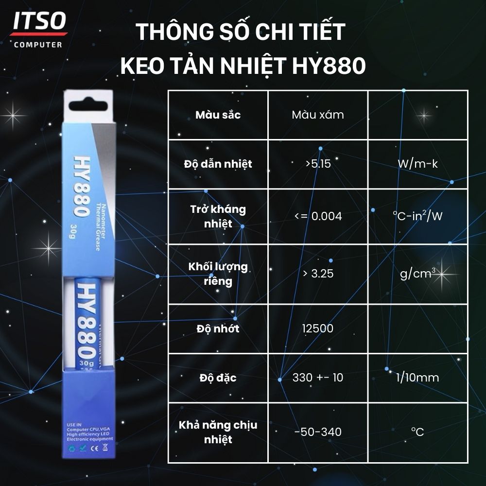 Keo tản nhiệt HY880 tuýp lớn 30 gam