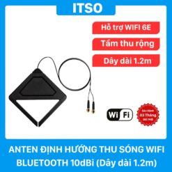 Anten định hướng thu sóng WIFI Bluetooth 10dBi (Lỗ bên trong) - Dây 1,2m