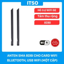 Anten thu sóng WIFI Bluetooth 8dBi (Lỗ bên trong)