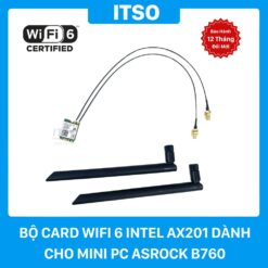Bộ card WIFI 6 Intel AX201 dành cho ASRock DeskMini B760