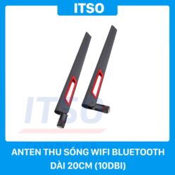 Anten thu sóng WIFI Bluetooth 10dBi (Lỗ bên trong) - Màu đỏ