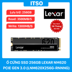 Ổ cứng SSD Lexar 256GB NM620 M2 PCIe 3.0 chính hãng (LNM620X256G-RNNNG)