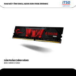 Ram 16GB GSkill Aegis DDR4 2666 chính hãng (F4-2666C19S-16GIS)
