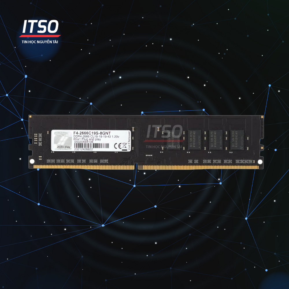 Ram 8GB GSkill DDR4 2666 chính hãng (2666C19S-8GNT) 9 Ram 8GB GSkill DDR4 3200 chính hãng (2666C19S-8GNT)