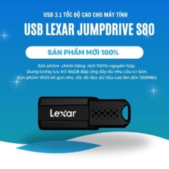 USB 64GB Lexar 3.1 JumpDrive S80 chính hãng