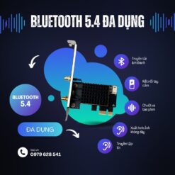 Card WIFI 7 Intel BE200 sử dụng khe cắm PCIe có tản nhiệt