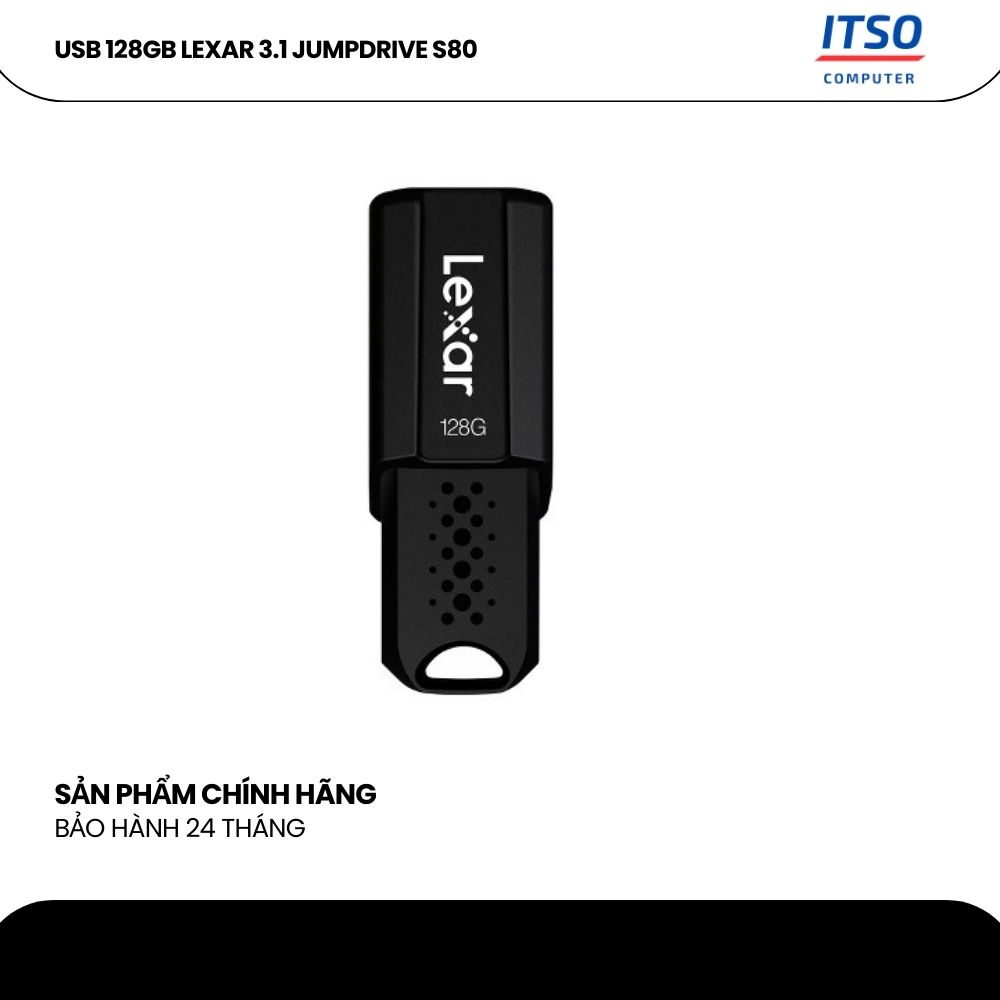 USB 128GB Lexar 3.1 JumpDrive S80 chính hãng 9 USB 128GB Lexar 3.1 JumpDrive S80 chính hãng