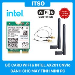 Bộ Card Wifi 6 Intel AX201 CNVIo Dành Cho Mini PC Anten 2DBI