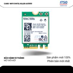 Card WIFI 6 Intel Killer AX1650 khe M2 NGFF cho laptop