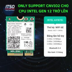 Card WIFI 6E Intel Killer AX1675i CNVio2 khe M2 NGFF cho laptop 1 Card WIFI 6E Intel Killer AX1675i CNVio2 khe M2 NGFF cho laptop