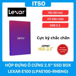 Hộp Đựng Ổ Cứng 2.5" SSD Box Lexar E100 (LPAE100- RNBNG)
