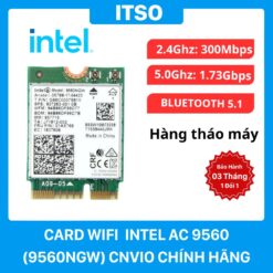 Card WIFI Intel AC-9560 CNVio khe M2 NGFF cho laptop