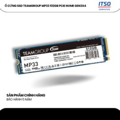 Ổ cứng SSD TeamGroup MP33 512GB PCIe NVMe Gen3x4 chính hãng
